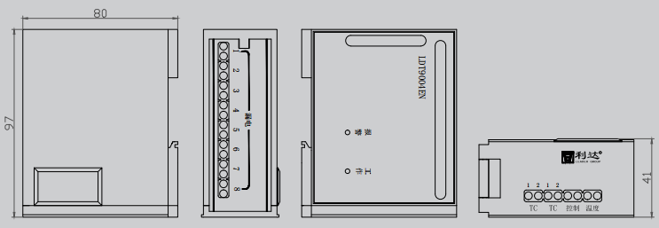LDT9004EN組合式電氣火災監控探測器尺寸