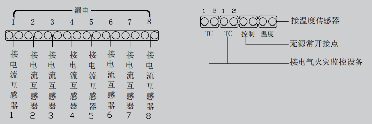 LDT9004EN組合式電氣火災監控探測器接線