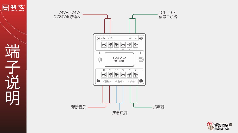 LD6804ED輸出模塊端子說明