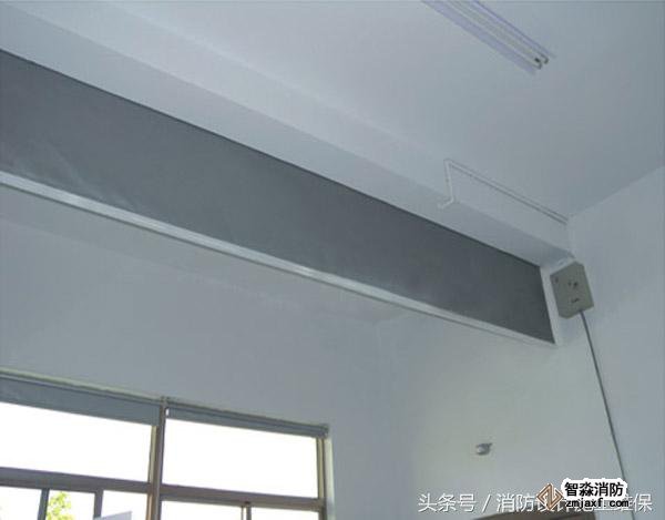 防煙系統(tǒng)之擋煙垂壁，地下汽車庫和商場常見