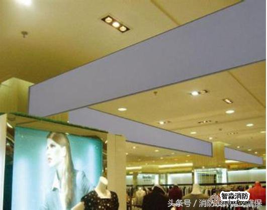 防煙系統(tǒng)之擋煙垂壁，地下汽車庫和商場常見